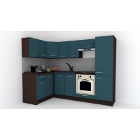 Bucatarie de Colt GENA NEW 1 ST. 140-250, Cu Corp de Cuptor, Wenge / Decor 0244